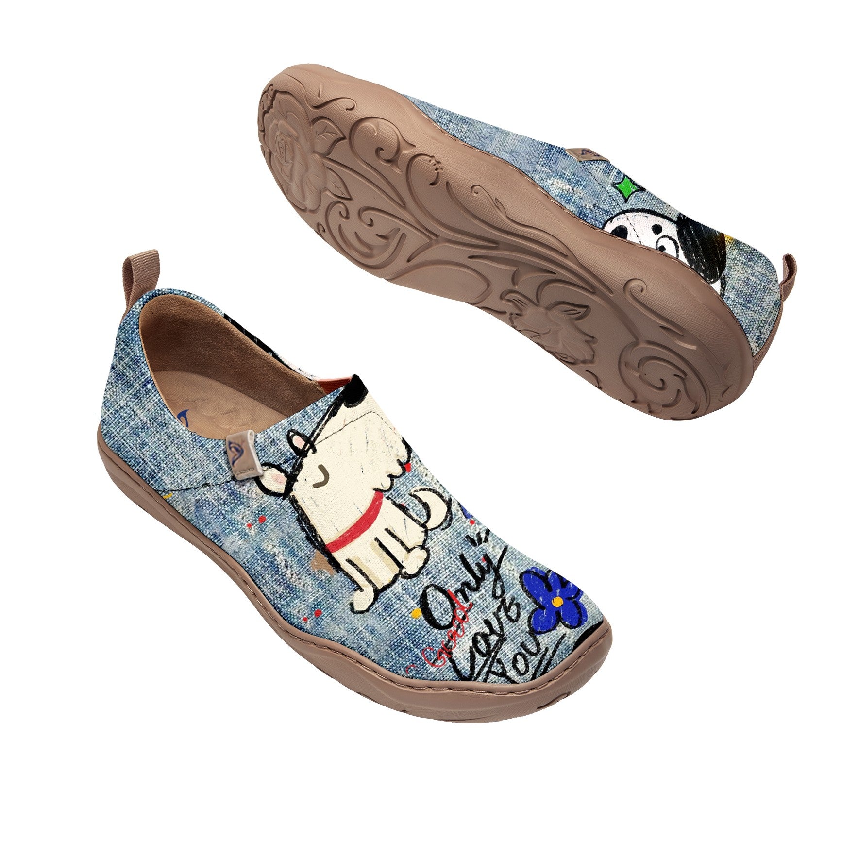 Graffiti Dog Slip-On