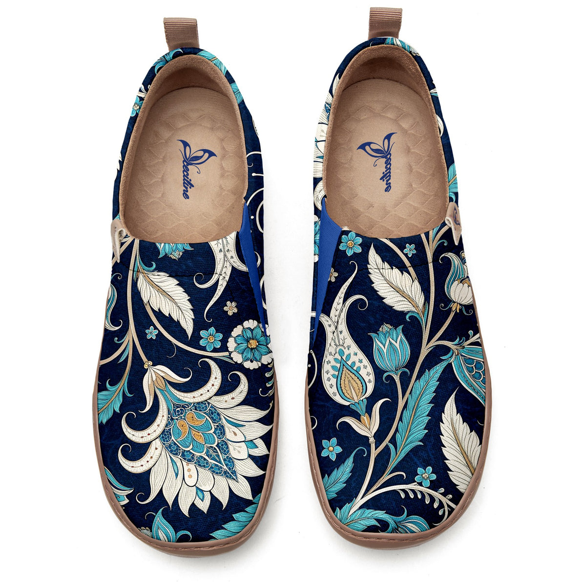 Indigo Bloom Slip-On