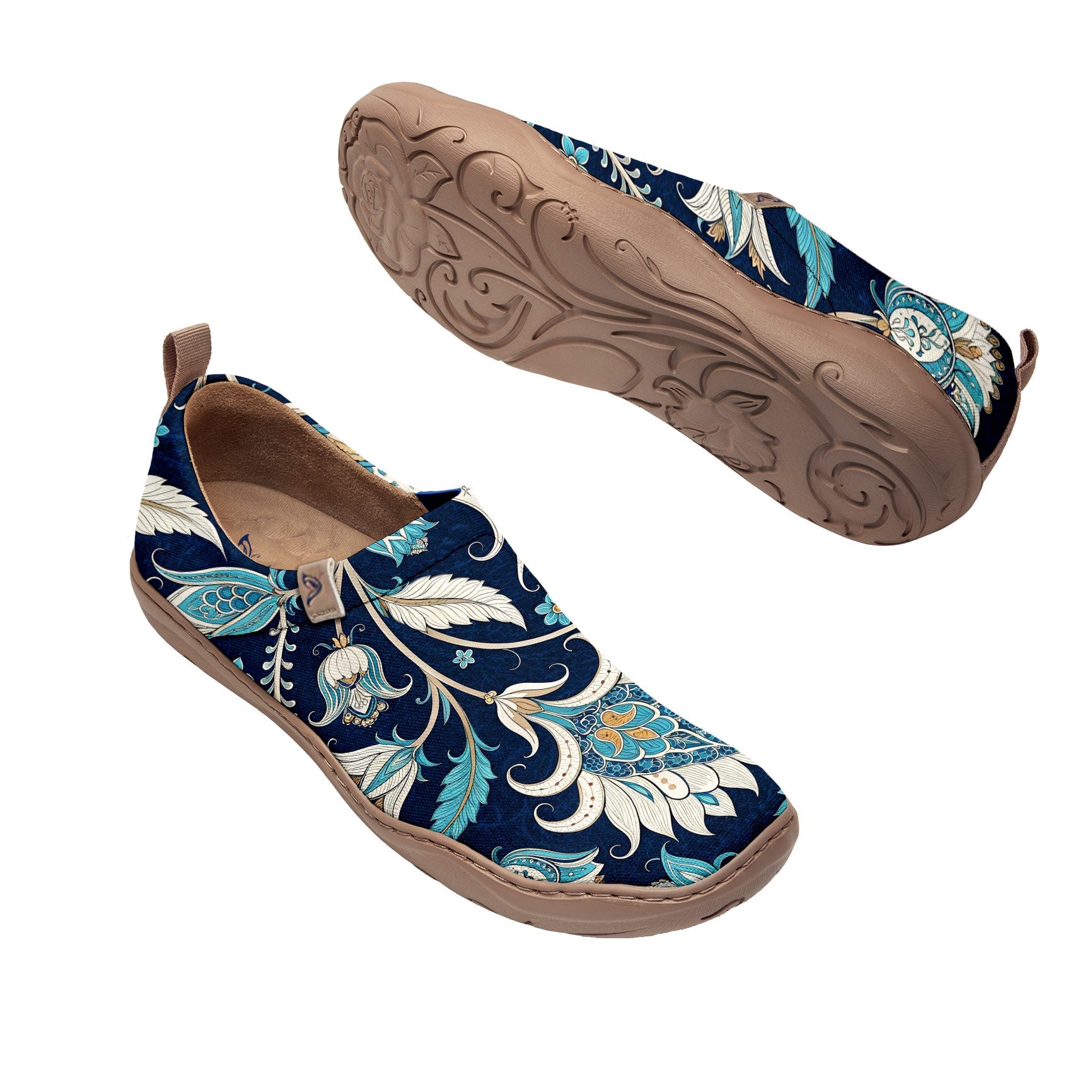 Indigo Bloom Slip-On