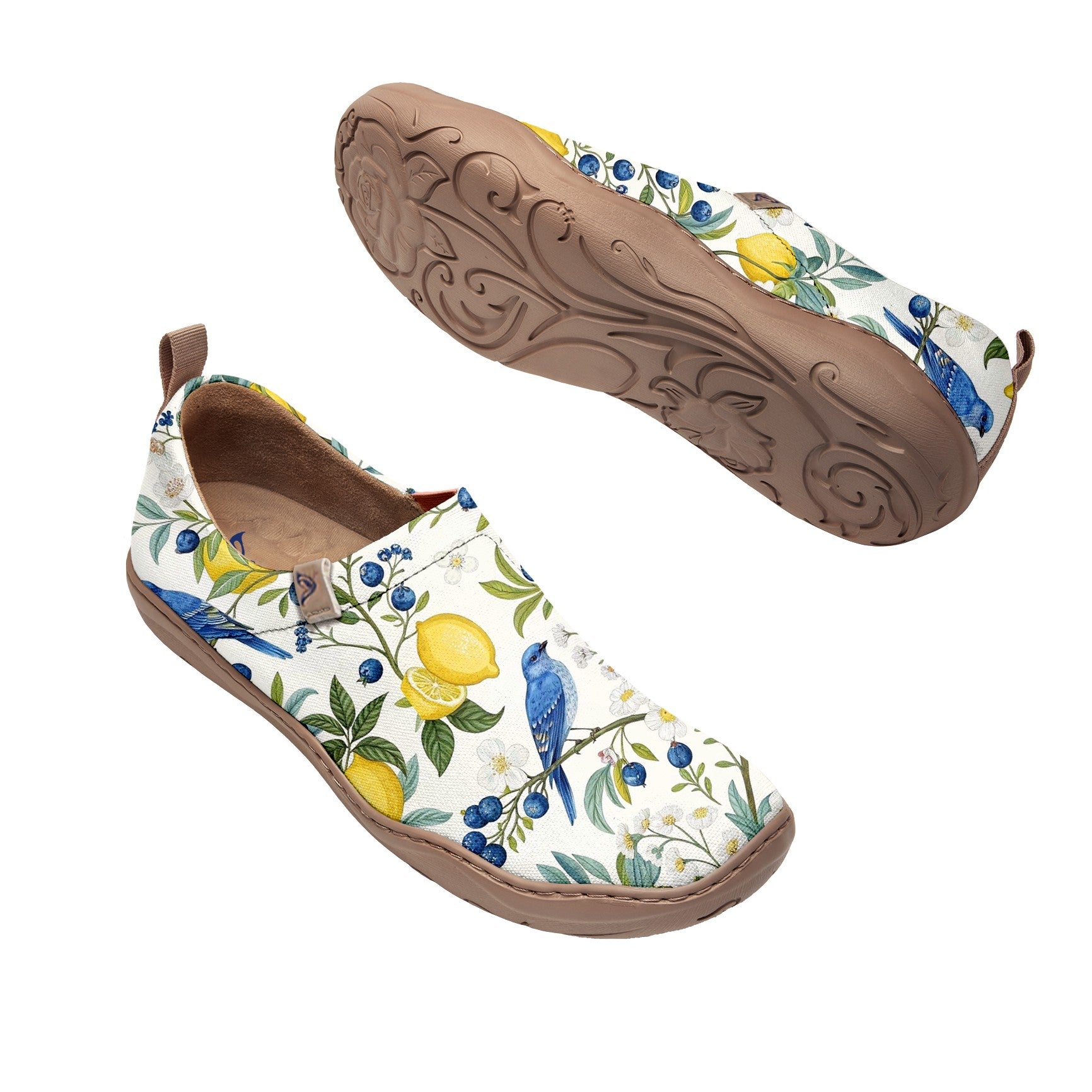 Lemon Bluebird Slip-On