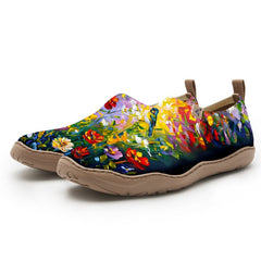Oil Painting Birds And Flowers Slip-On