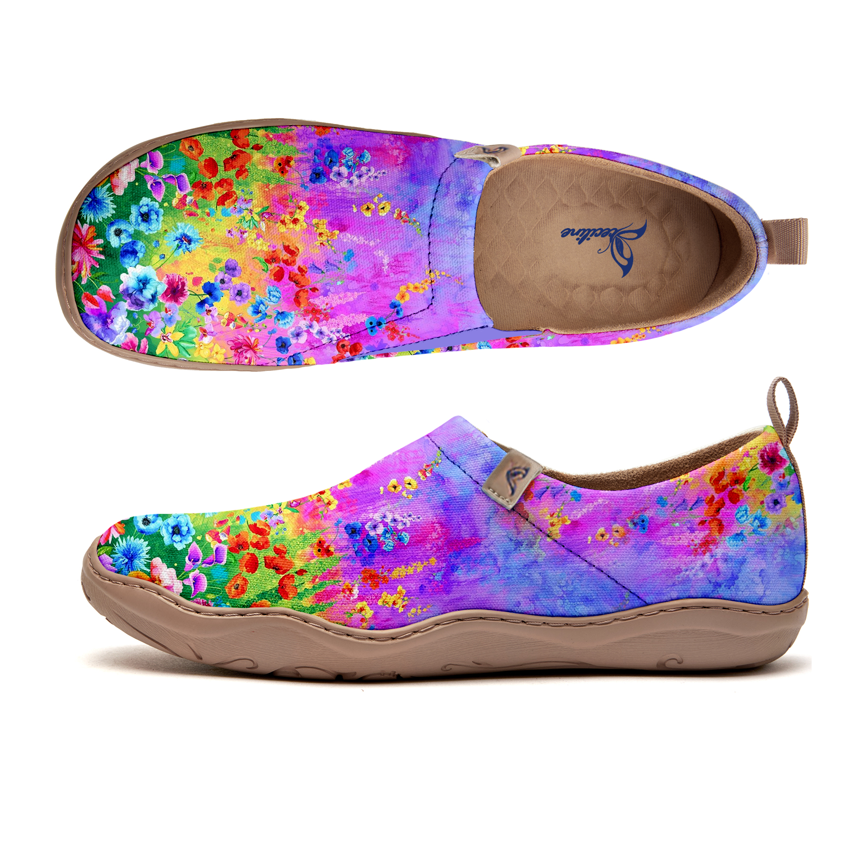 Pastel Meadow Slip-On