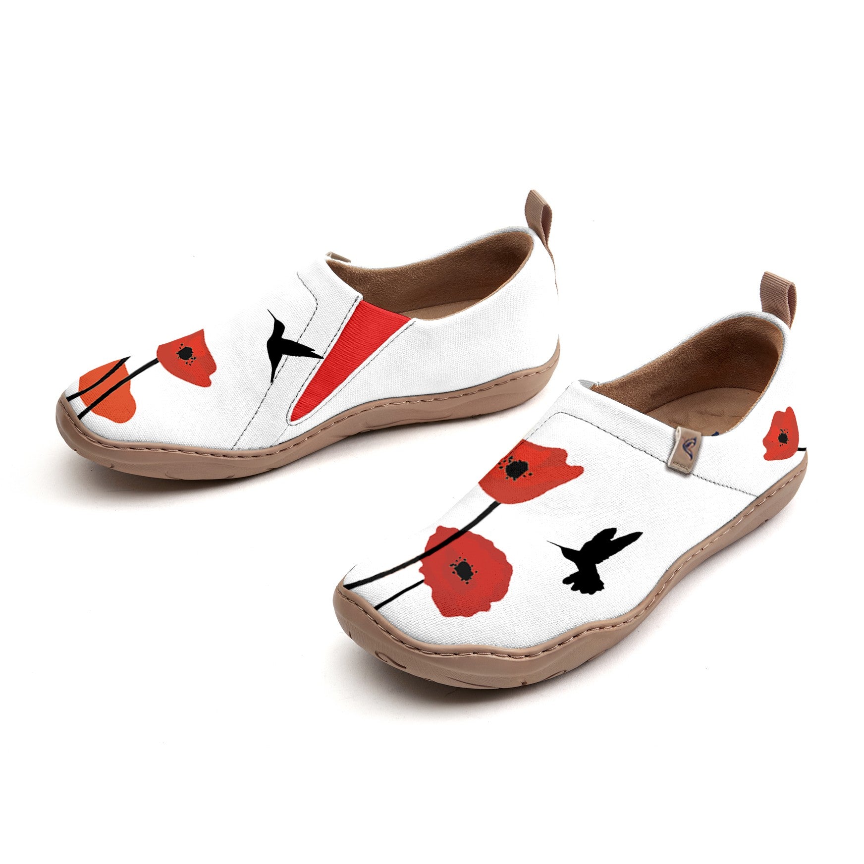 Simple Flowers And Birds Slip-On