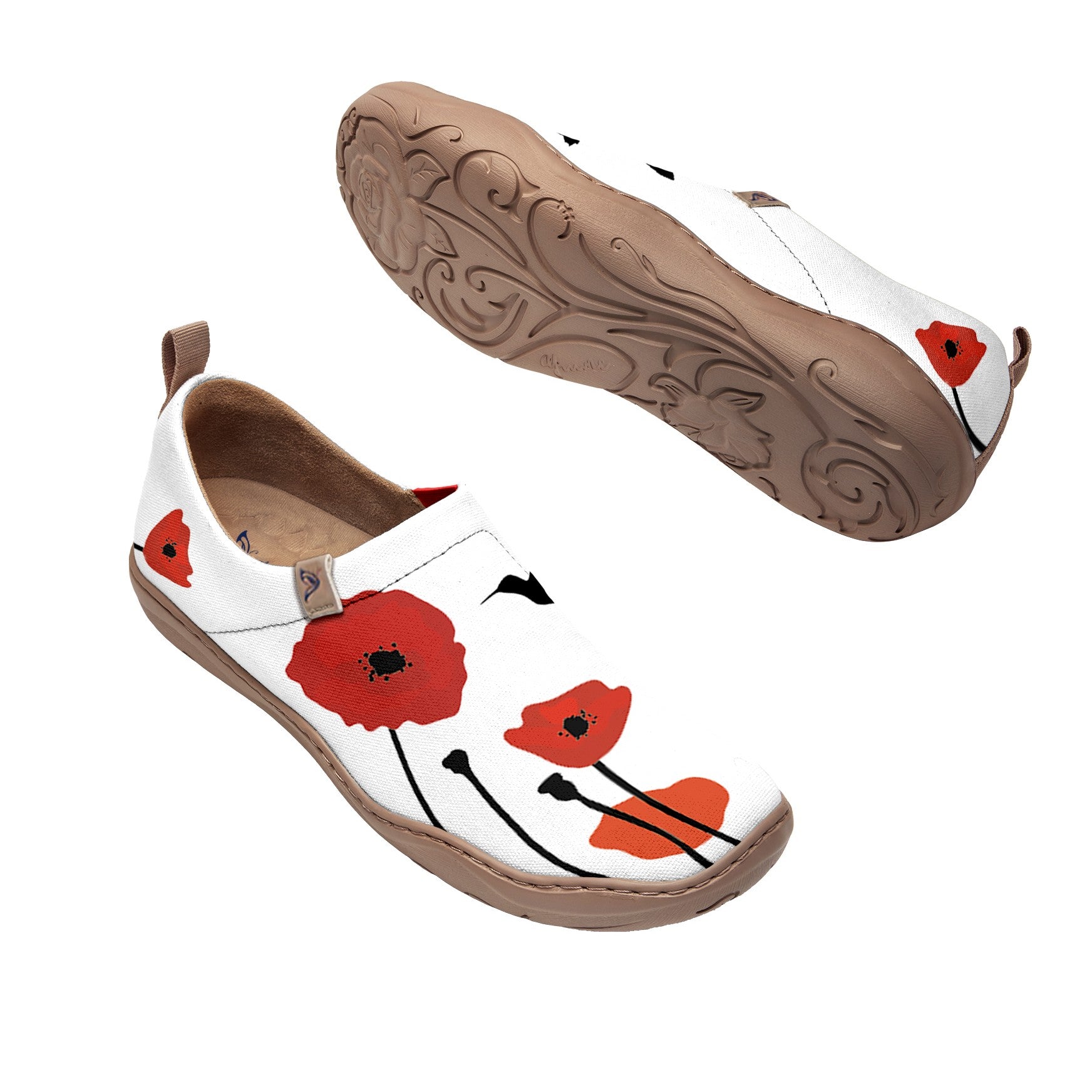 Simple Flowers And Birds Slip-On