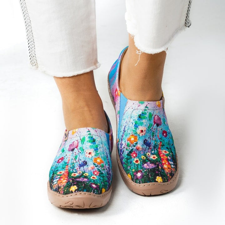 Starry Sky Flower  Slip-On