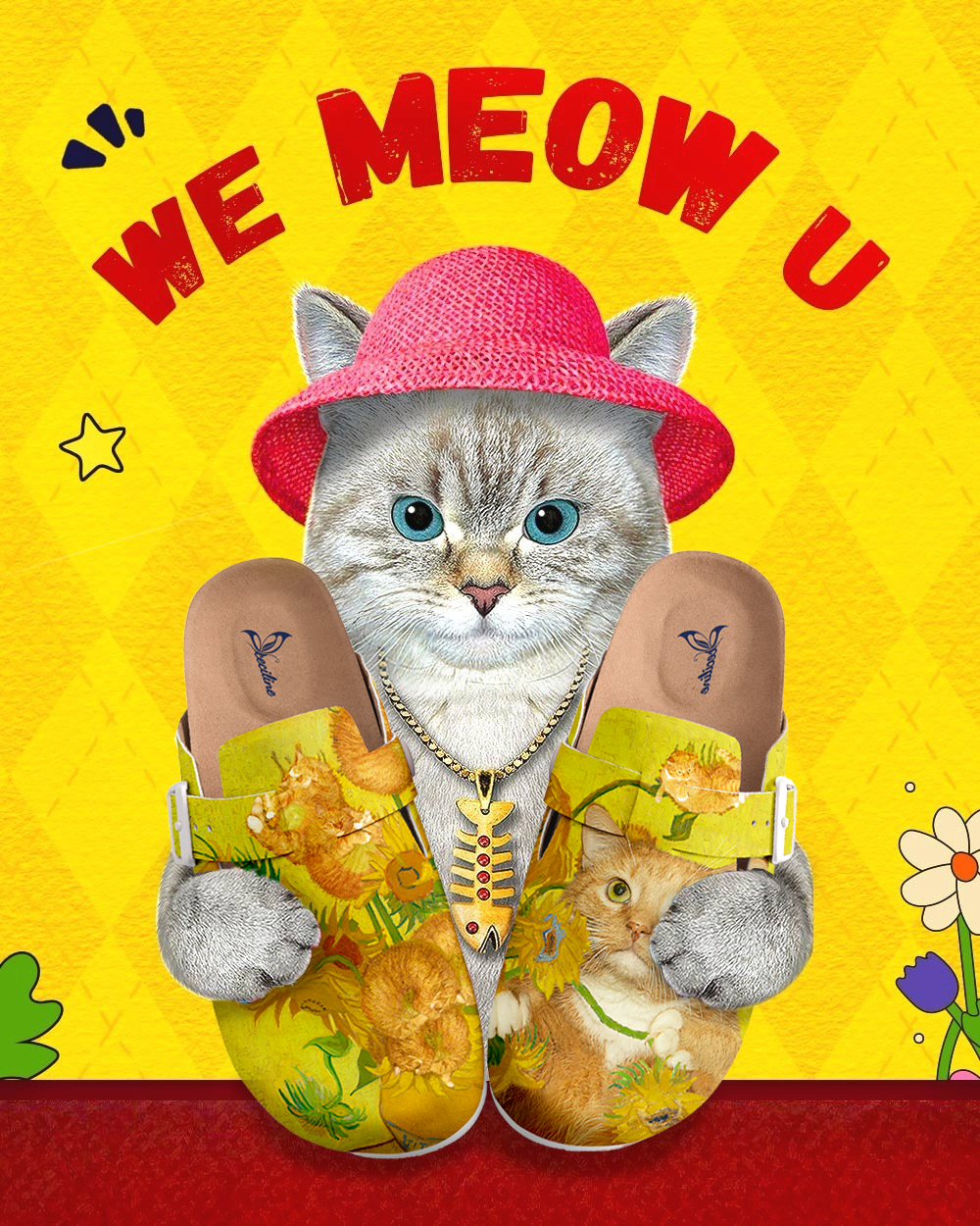 Sunflowers and Cats