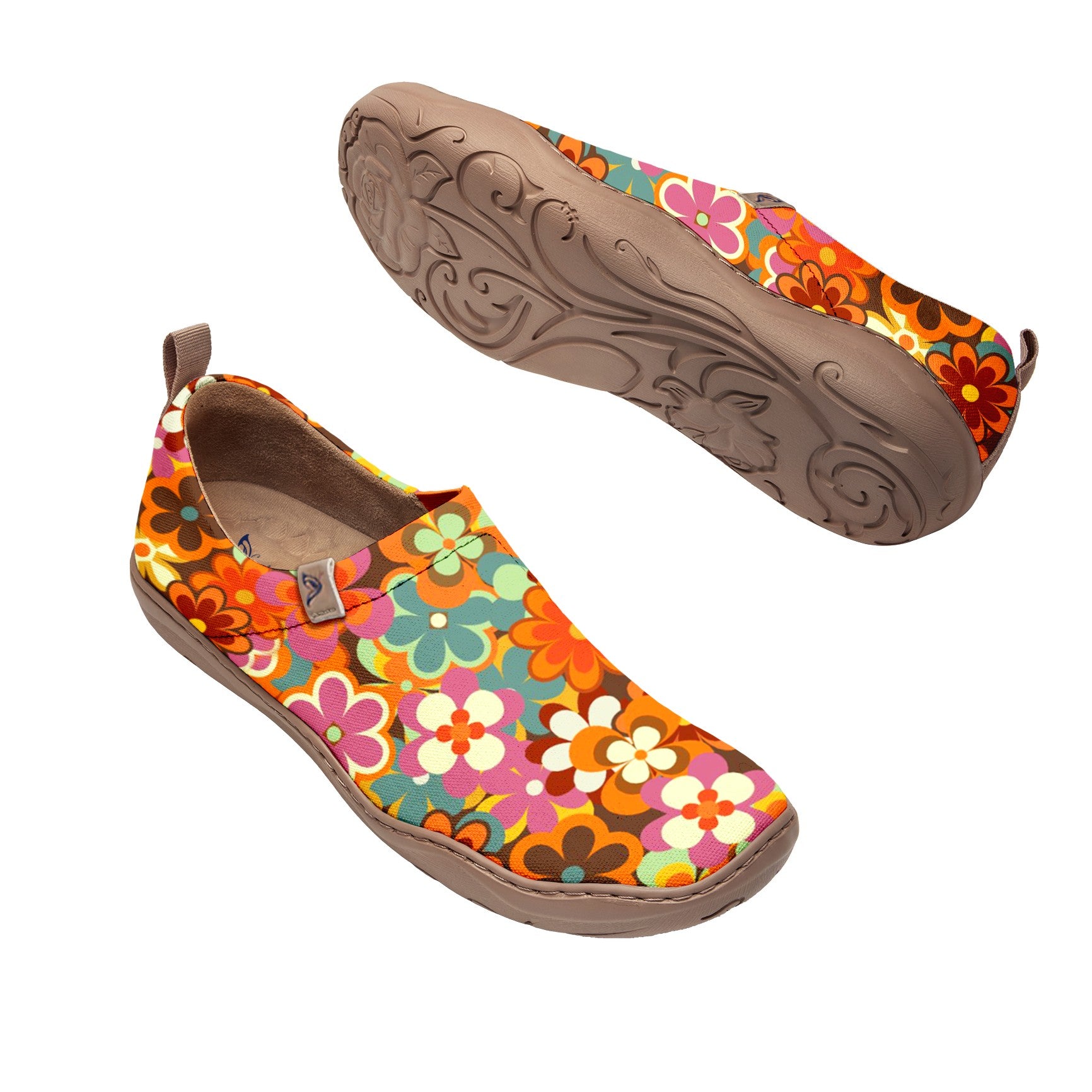 Tangerine Bloom Slip-On