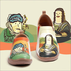 Van Gogh & Mona Lisa Slip-On