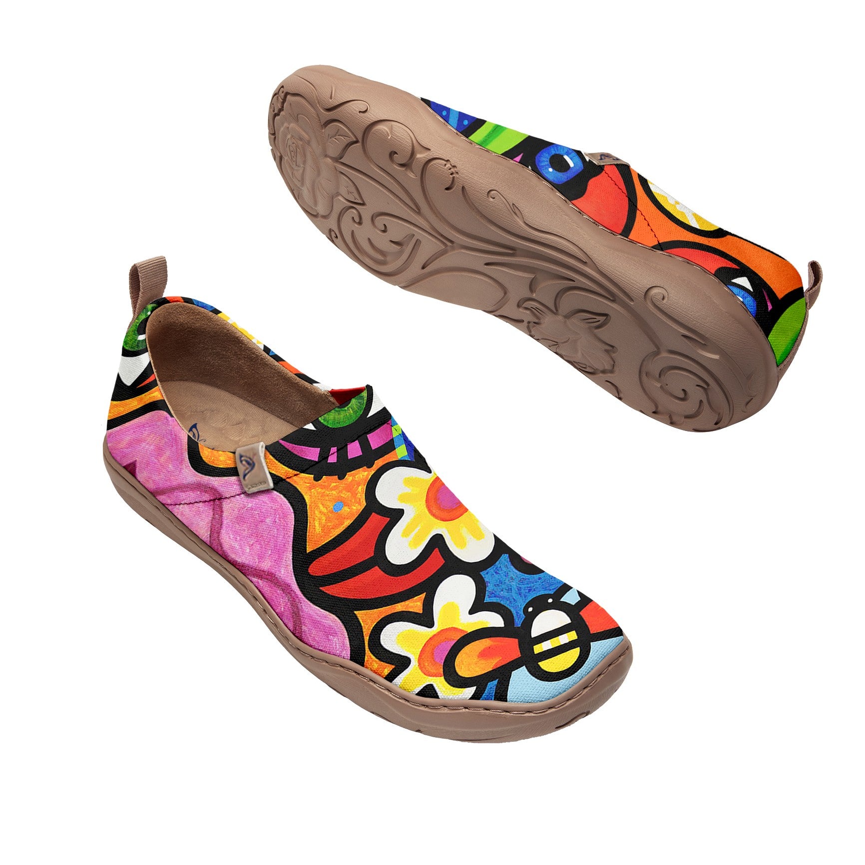 Whimsical Eye - world Slip-On