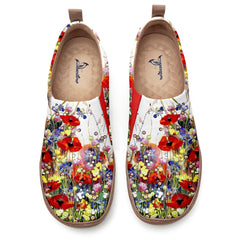 White Wildflowers  Slip-On
