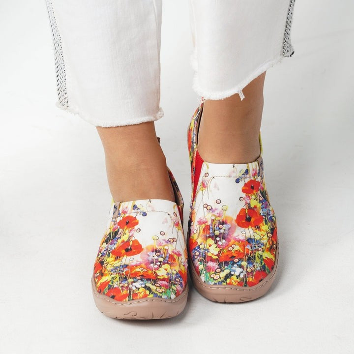 White Wildflowers  Slip-On