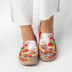 White Wildflowers  Slip-On