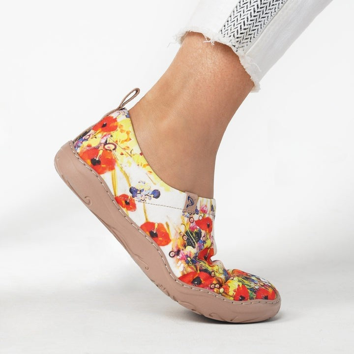 White Wildflowers  Slip-On