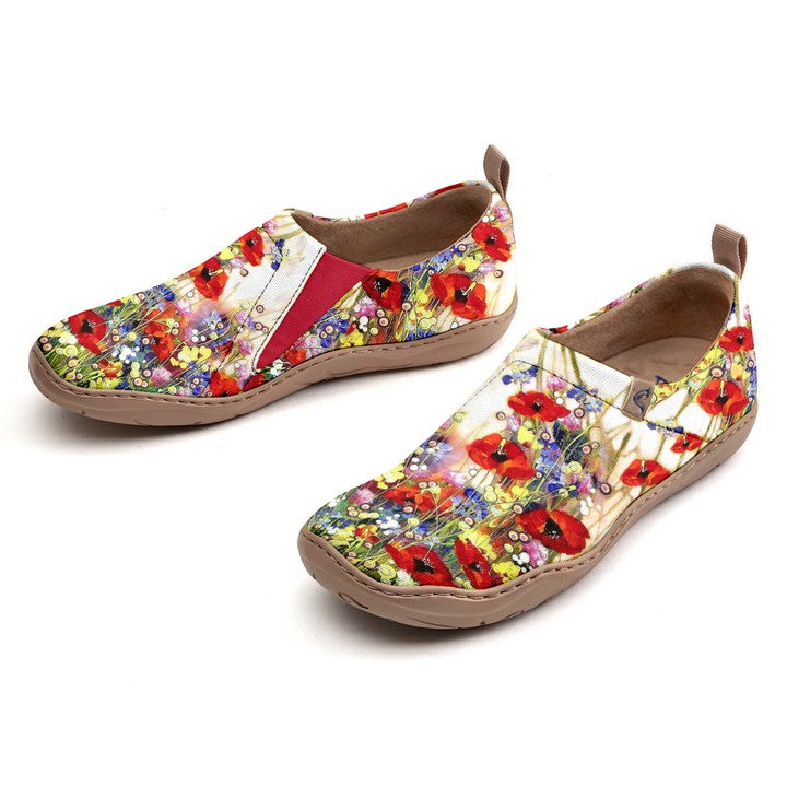 White Wildflowers  Slip-On